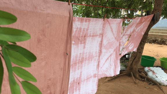Textiles on washing line