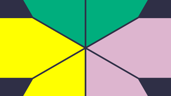 Abstract image showing 6 segments