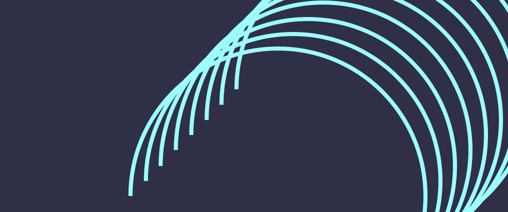 Abstract illustration of lines making a wave shape
